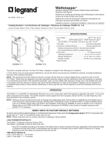 Legrand EOSW-111/112 Wall Switch Receivers Guide d'installation