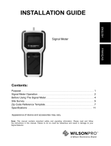WilsonPro Pro Signal Meter: 460118 Guide d'installation