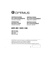 Optimus AXC-120 Manuel utilisateur