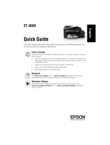 Epson ET-4550 Guide de démarrage rapide