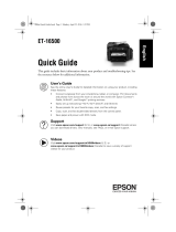 Epson ET-16500 Guide de démarrage rapide