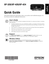 Epson XP-424 Guide de démarrage rapide