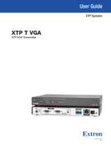 Extron XTP T VGA Manuel utilisateur