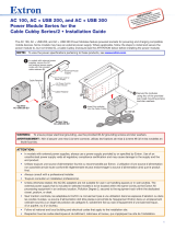 Extron Cable Cubby 1202 Manuel utilisateur