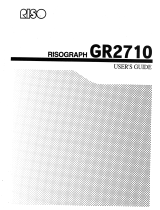 Riso GR2710 Le manuel du propriétaire