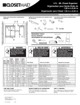 ClosetMaid 5 Ft.-8 Ft. Shelftrack Organizer Guide d'installation