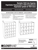 ClosetMaid 15 Cube Organizer Guide d'installation