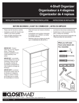 ClosetMaid Deluxe 4-shelf Organizer Guide d'installation