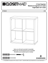 ClosetMaid 4 Cube Organizer Guide d'installation