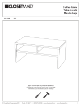 ClosetMaid Coffee Table With Shelf Guide d'installation