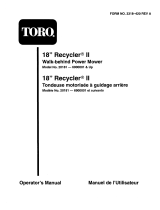 Toro 18in Recycler II Manuel utilisateur