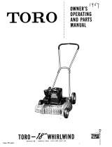 Toro 18" Whirlwind Lawnmower Series V Manuel utilisateur