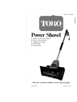 Toro Power Shovel Snowthrower Manuel utilisateur