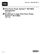 Toro Flex-Force Power System 60V MAX Snowthrower Manuel utilisateur