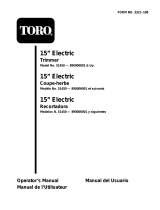 Toro 15" Electric Trimmer Manuel utilisateur