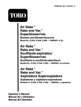 Toro 600 Air Rake Manuel utilisateur