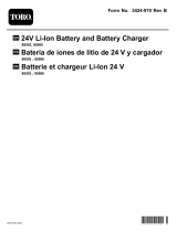 Toro 24V Li-Ion Standard Battery Pack Manuel utilisateur