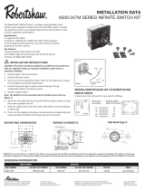 Robertshaw 6500-347M Series Infinite Switch Kit Manuel utilisateur