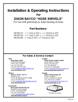 Dixon1 1/4, 1 1/2 & 2 NPT Fuel Swivels SWMF125, 150 & 2