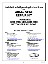 Dixon6000/6200/6303/6400/6500/6500-Series Drop Elbow Seal Repair Kit