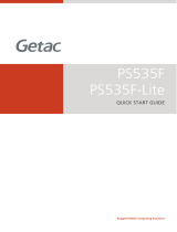 Getac PS535F(52628306XXXX) Manuel utilisateur