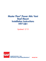 Master Flow ERV5 Guide d'installation