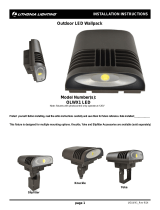 Lithonia Lighting OLWX1 LED 13W 50K 120 PE M4 Guide d'installation