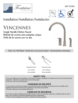 Fontaine MFF-VCNK3-BN Guide d'installation