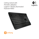 Logitech Wireless Illuminated Keyboard K800 Manuel utilisateur