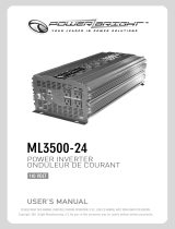 POWER BRIGHT ML3500-24 Manuel utilisateur