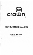 Crown Power Line Series Manuel utilisateur
