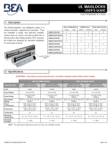 BEA UL LISTED MAGLOCKS Mode d'emploi