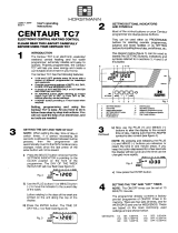 Horstmann Centaur tc7 Mode d'emploi