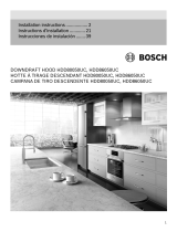 Bosch HDD80050UC Guide d'installation