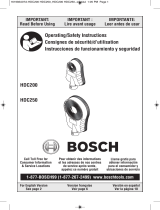 Bosch HDC250 Manuel utilisateur