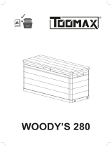 Castorama Coffre de jardin Toomax Woody's gris 280 L Mode d'emploi