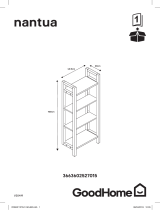 GoodHome Nantua L. 40 x H. 100 x P. 20 cm Mode d'emploi