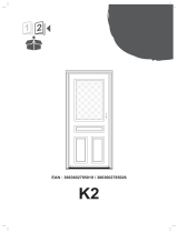 Castorama Porte d'entrée bois K2 215 x 90 cm poussant gauche Assembly Instructions
