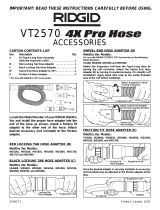 RIDGID VT2570 Guide d'installation
