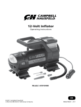 Campbell Hausfeld 12V INFLATOR W LIGHT 150 PSI AF010400 Mode d'emploi