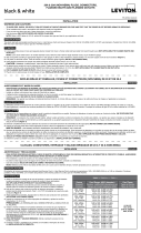 Leviton 3431-GC Guide d'installation