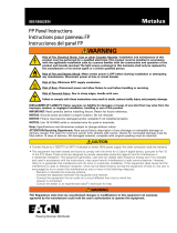 Metalux RT24FP Guide d'installation