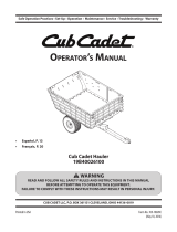 Cub Cadet 19B40026100 Manuel utilisateur