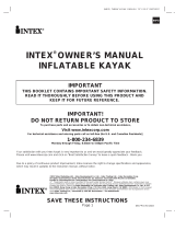 Intex Kayak Le manuel du propriétaire