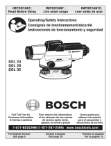 Bosch GOL 26 Manuel utilisateur