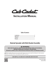 Cub Cadet 19A30028100 Guide d'installation