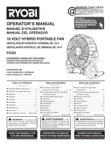 Ryobi P166-P3320 Manuel utilisateur