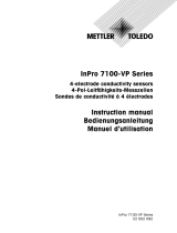 Mettler Toledo conductivity sensors InPro7100-VP series Mode d'emploi