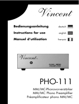 VINCENT PHO-111 Le manuel du propriétaire