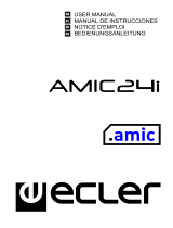 Ecler AMIC24 Manuel utilisateur